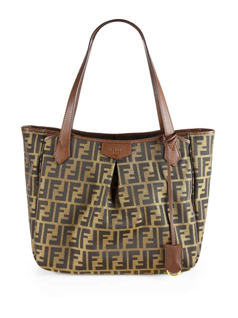 large brown fendi bag|fendi tote bag brown.